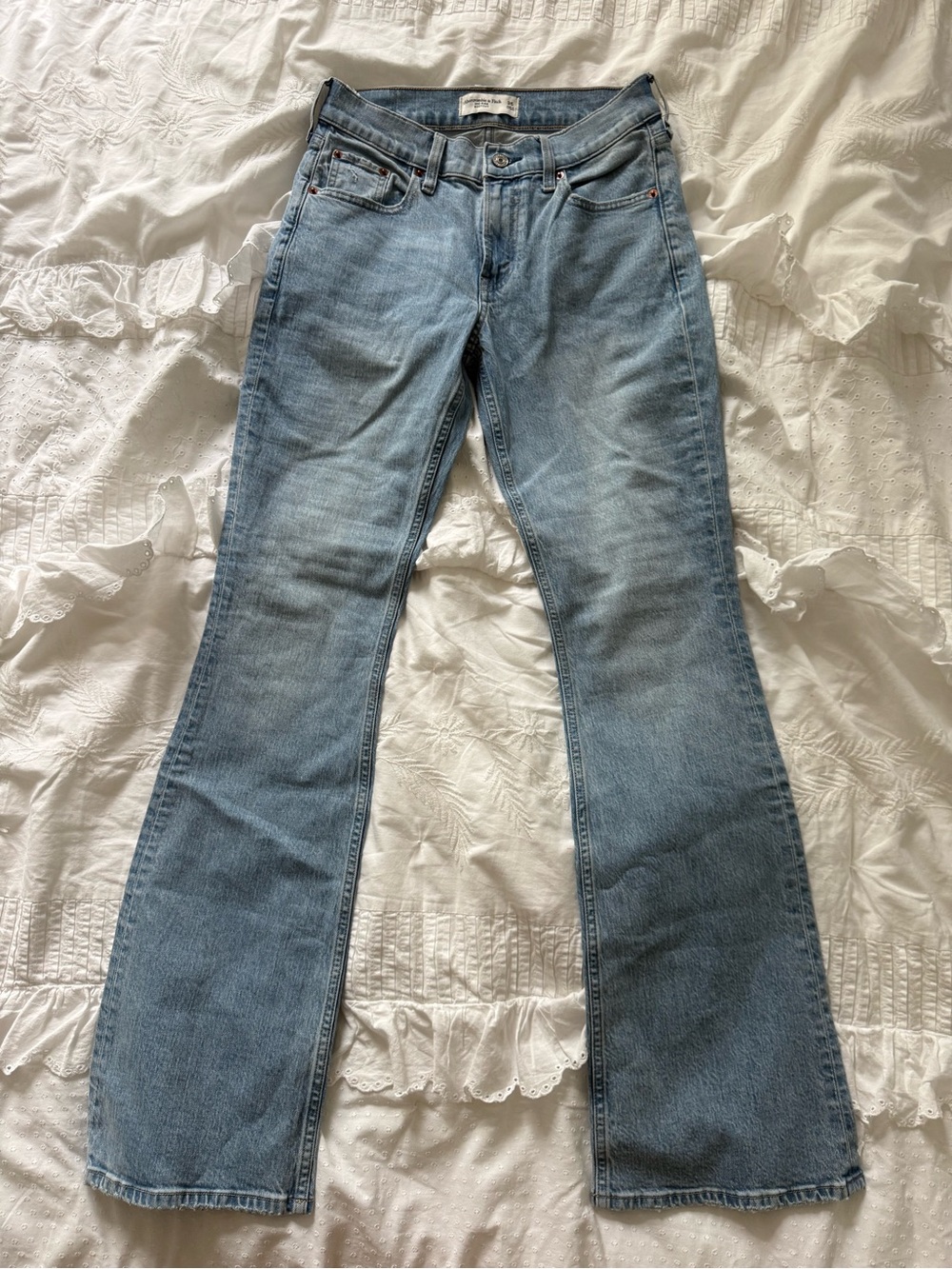 Abercrombie & Fitch Light Blue Boot Cut Jeans